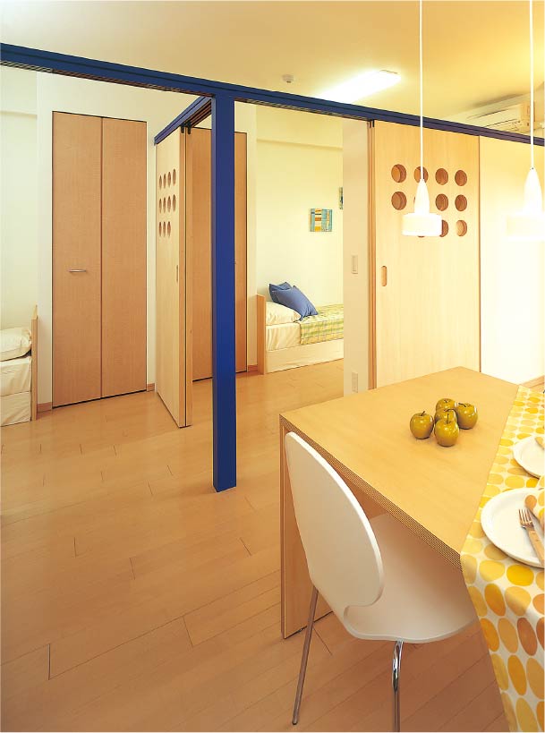 リビングと直接つながるふたつの子供部屋「すくすくプラン」（当社施工例）